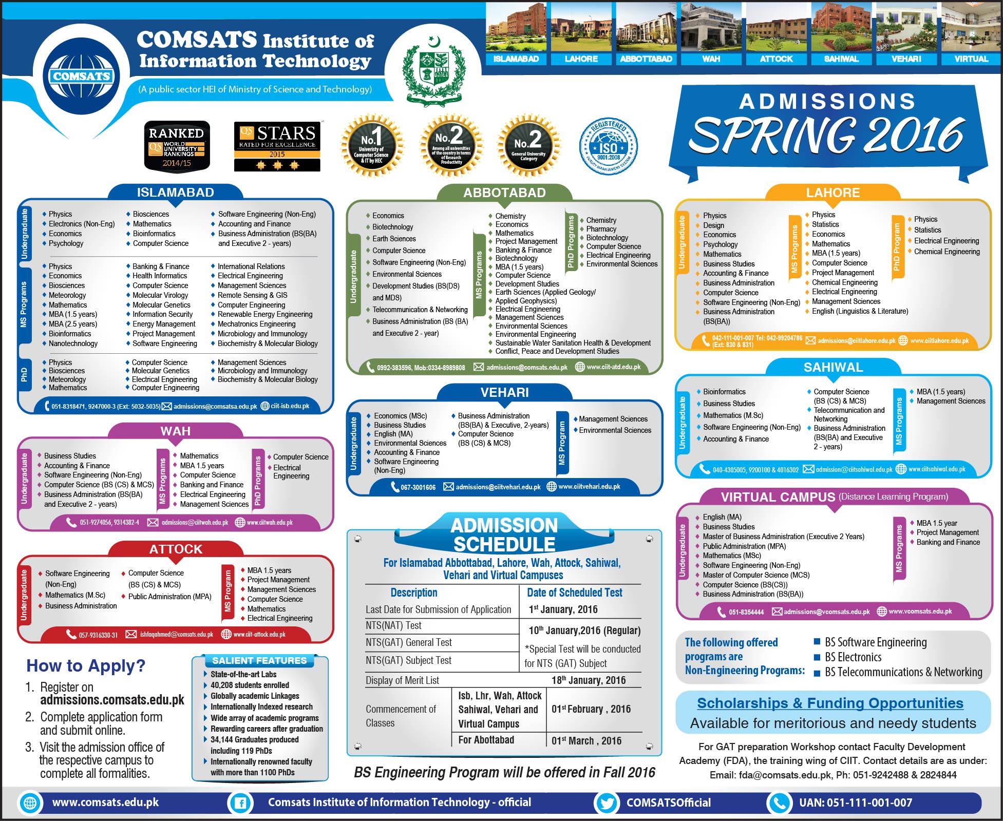 Comsats Mba Fee Structure comsats islamabad admission 2016 last date fee Comsats Mba Fee Structure comsats islamabad admission 2016 last date fee