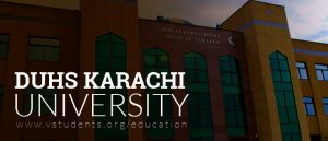 DUHS Karachi Admissions 2019