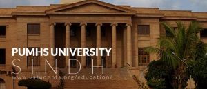 PUMHS Sindh University Admissions 2019